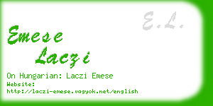 emese laczi business card